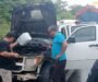 SE INCENDIA VEHÍCULO SOBRE LA CARRETERA TRANSÍSTMICA, TRAMO ACAYUCAN-JÁLTIPAN.